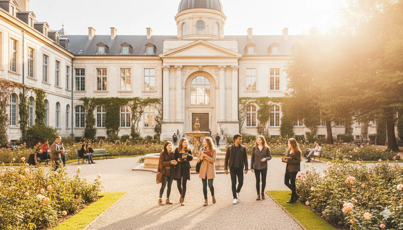 Students studying in Europe